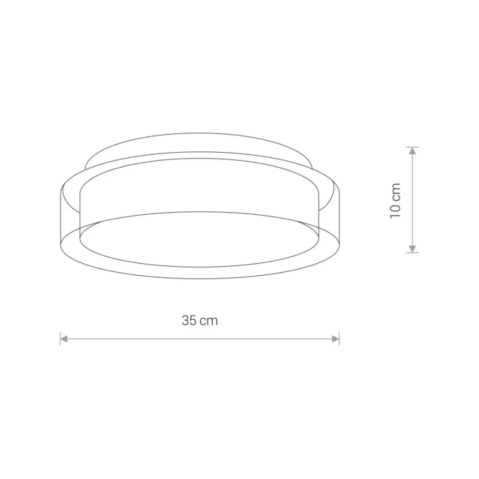 Sklep Kaja owana lampa sufitowa, LED o mocy 17W 8174 | Kaja Oświetlenie* Plafony Nowoczesne|Lampy Led