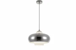 Sklep Kaja owana lampa wisząca do jadalni E27 AZ3167 VALTEN | Kaja chrom Best Sale