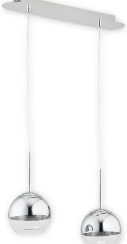 Sklep Kaja Chromowana lampa wisząca z kloszami O2542 W2 CH COLOURS | Kaja Discount