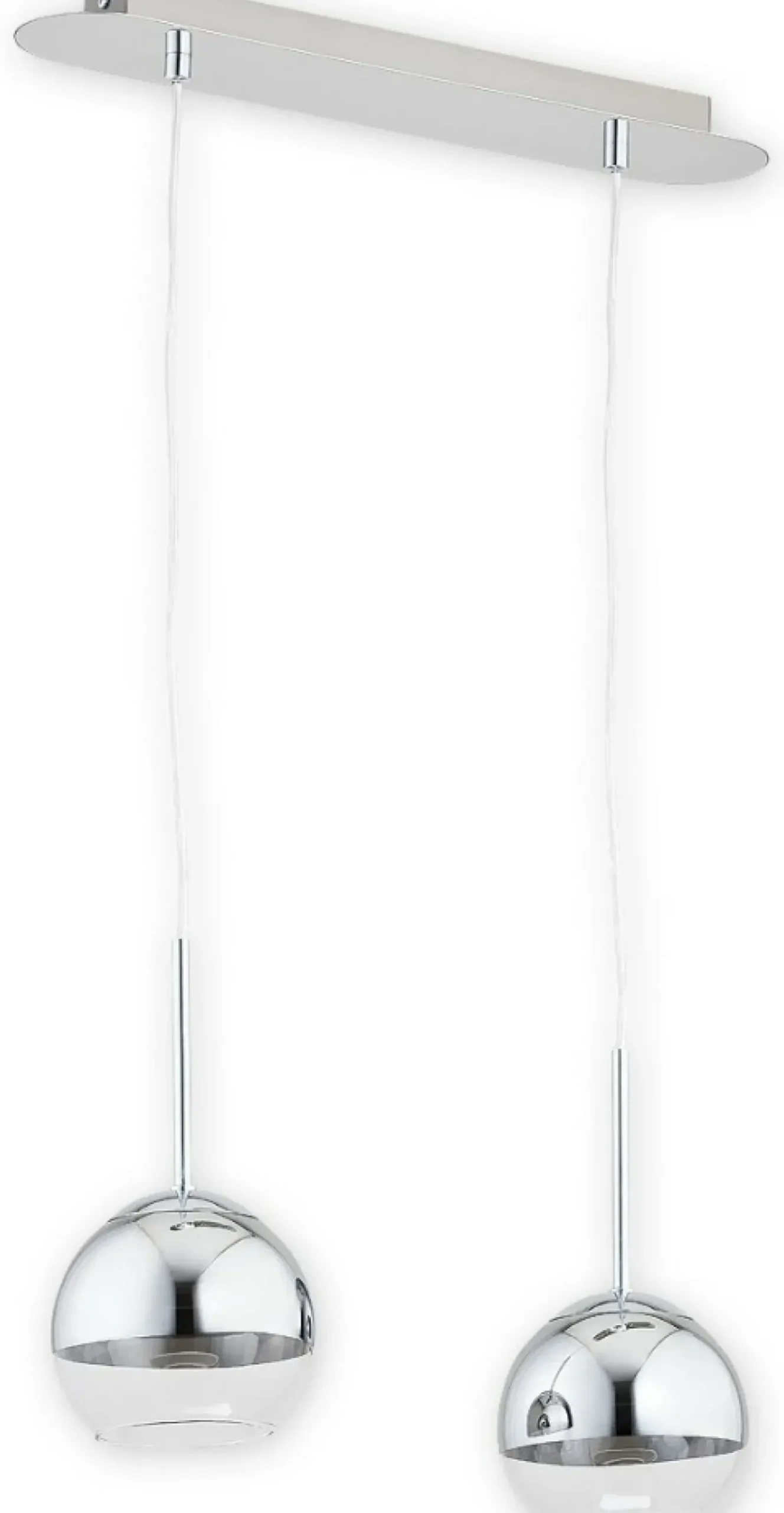 Sklep Kaja Chromowana lampa wisząca z kloszami O2542 W2 CH COLOURS | Kaja Discount