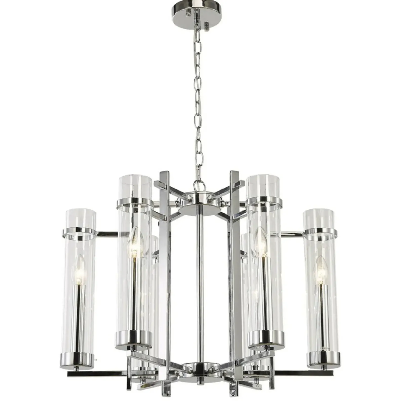 Sklep Kaja Chromowana lampa wisząca z kloszami PND-31186-6A-CH ASPEN | Kaja Discount