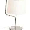 Sklep Kaja Chromowana lampka nocna z abażurem MX T0030 CHICAGO | Kaja Oświetlenie* Lampki Stołowe Z Abażurem|Tradycyjne Lampki Stołowe