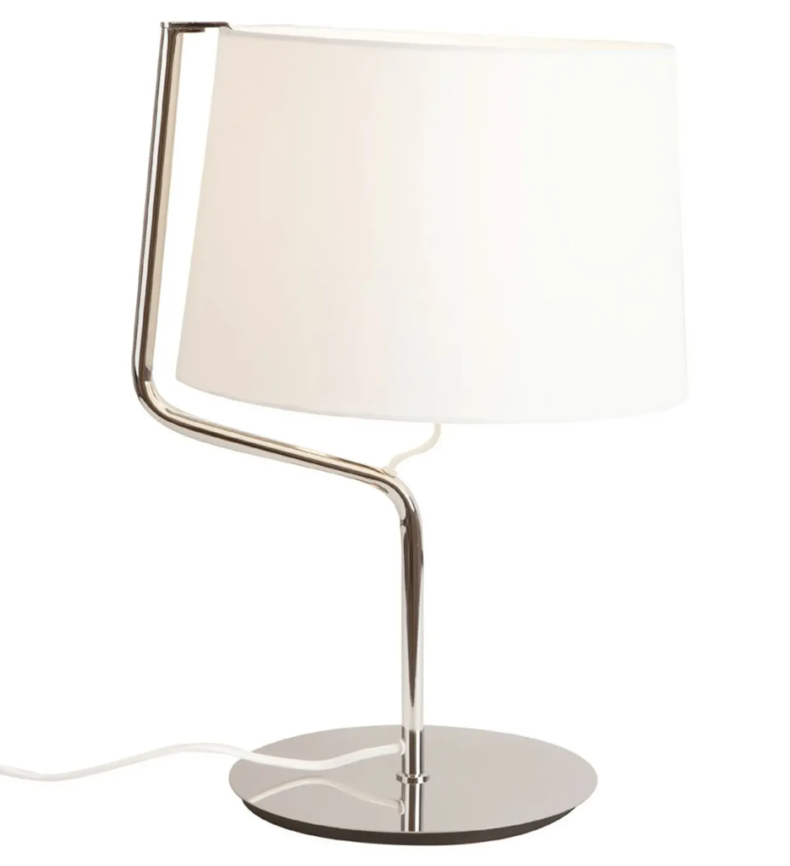 Sklep Kaja Chromowana lampka nocna z abażurem MX T0030 CHICAGO | Kaja Oświetlenie* Lampki Stołowe Z Abażurem|Tradycyjne Lampki Stołowe
