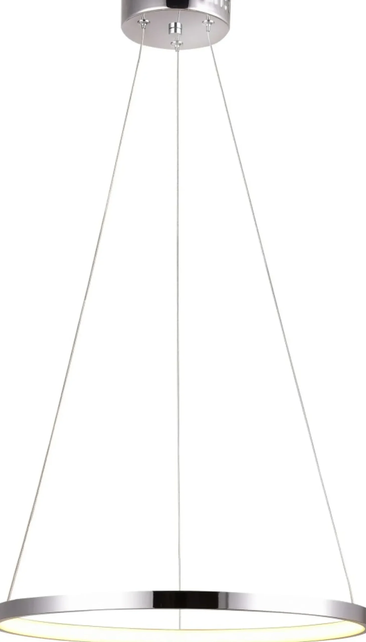 Sklep Kaja owana obręcz lampa wisząca LED ⌀40cm 31-64646 LUNE | Kaja chrom Best Sale