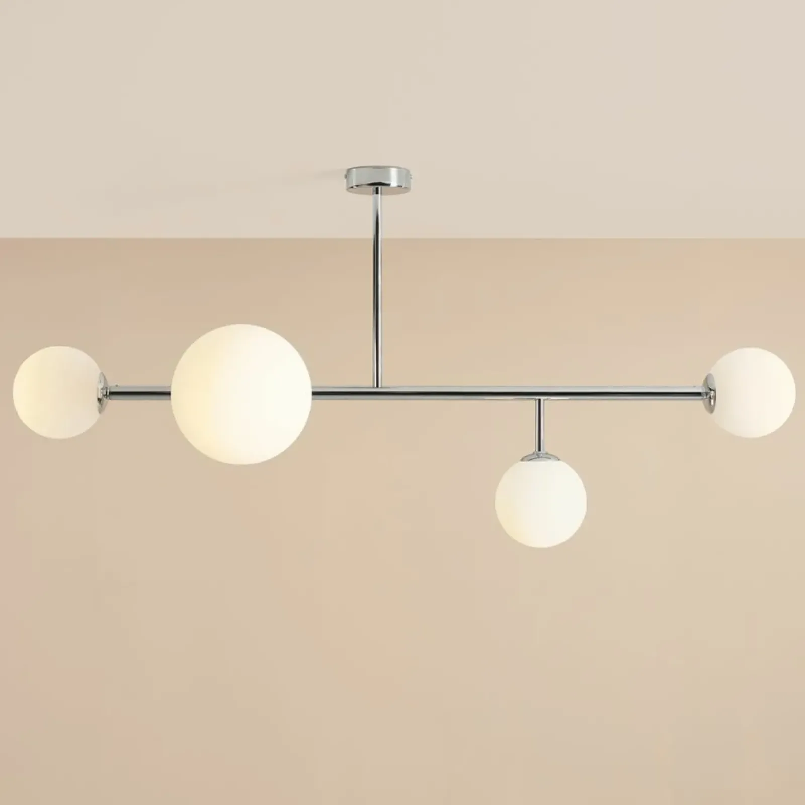 Sklep Kaja Chromowana, szeroka lampa sufitowa do salonu 1092PL_L4 z serii DIONE Zadzwońporabattel.783200183(8-16)/mailsklep@kaja.com.pl Hot