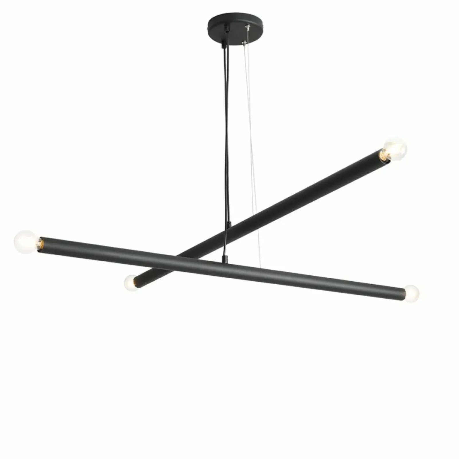 Sklep Kaja Czarna, dwuramienna lampa wisząca do sypialni 1072L1 z serii TUBO Zadzwońporabattel.783200183(8-16)/mailsklep@kaja.com.pl Flash Sale