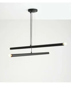 Sklep Kaja Czarna, dwuramienna lampa wisząca do sypialni 1072L1 z serii TUBO Zadzwońporabattel.783200183(8-16)/mailsklep@kaja.com.pl Flash Sale