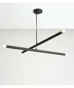 Sklep Kaja Czarna, dwuramienna lampa wisząca do sypialni 1072L1 z serii TUBO Zadzwońporabattel.783200183(8-16)/mailsklep@kaja.com.pl Flash Sale