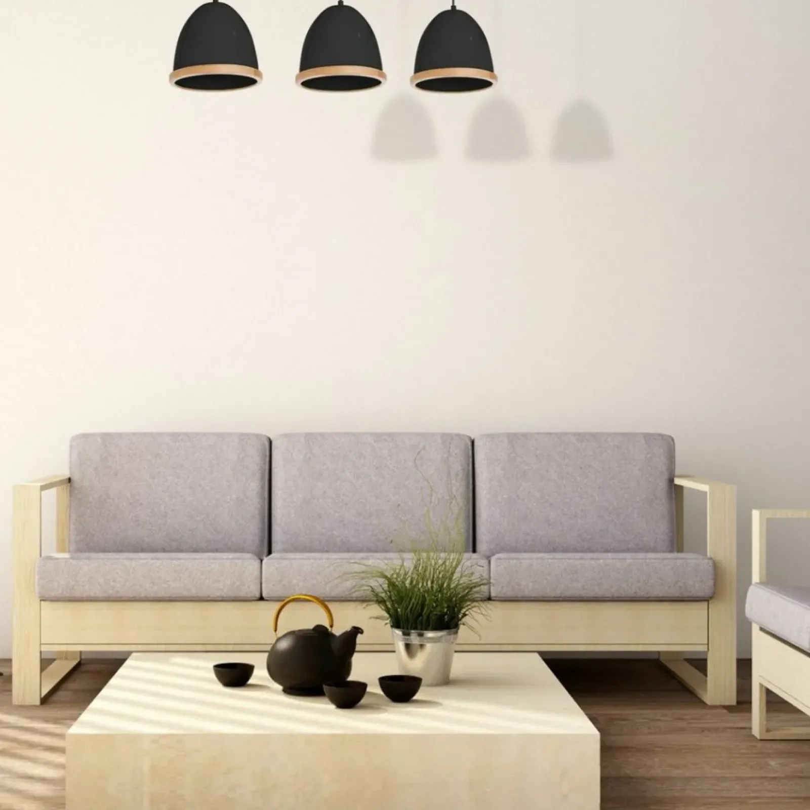 Sklep Kaja Czarna, elegancka lampa wisząca na trzy żarówki MLP8853 z serii STUDIO | Kaja Oś New
