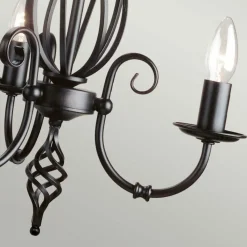 Sklep Kaja Czarna, estetyczna lampa wisząca ART3-BLACK z serii ARTISAN* Randole Tradycyjne