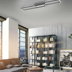 Sklep Kaja Czarna, geometryczna lampa sufitowa 14696-18 z serii ASMIN | Kaja czarny New