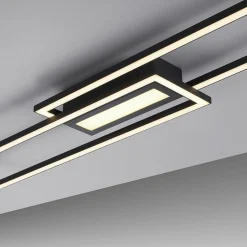 Sklep Kaja Czarna, geometryczna lampa sufitowa 14696-18 z serii ASMIN | Kaja czarny New