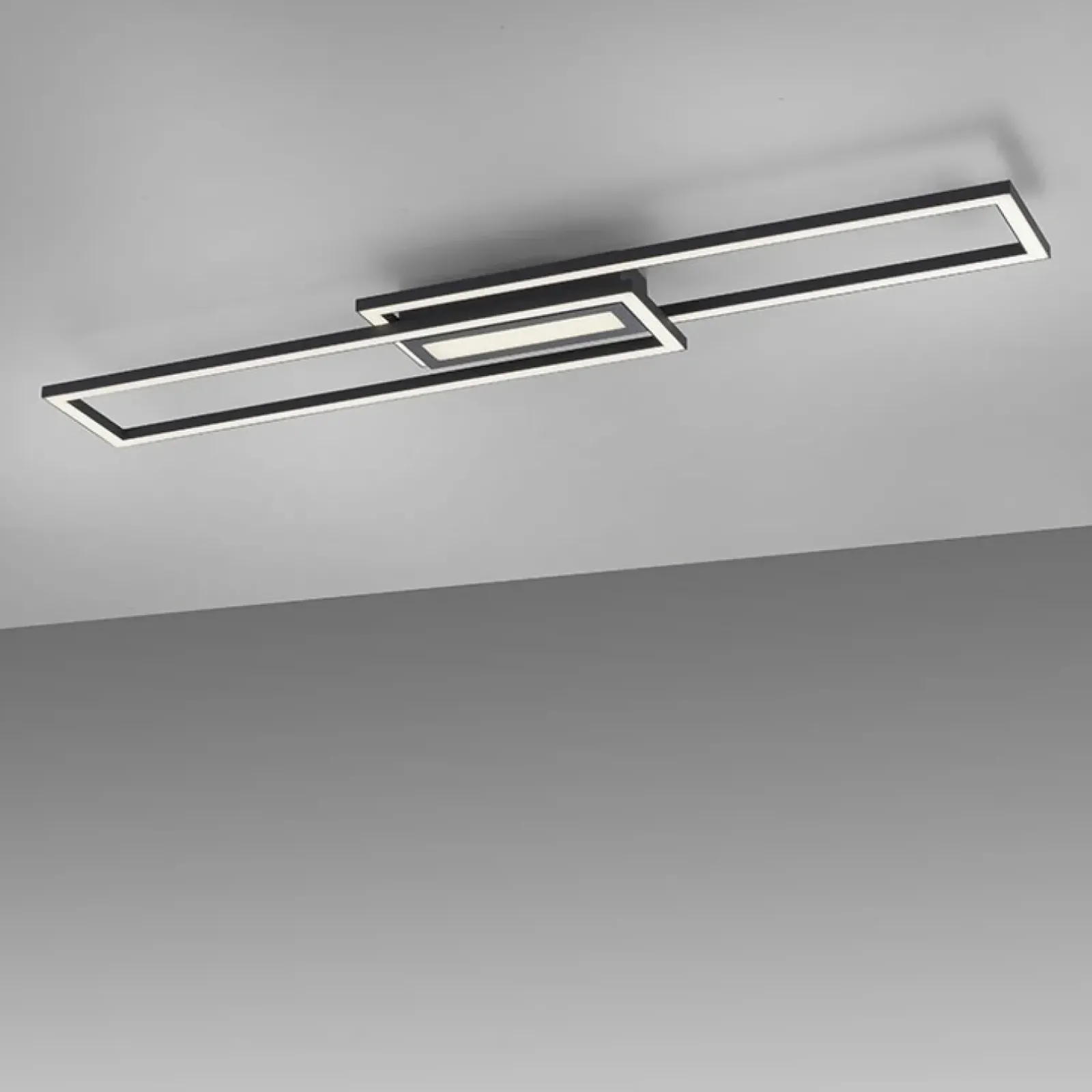 Sklep Kaja Czarna, geometryczna lampa sufitowa 14696-18 z serii ASMIN | Kaja czarny New
