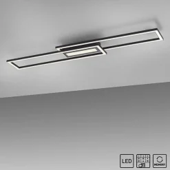 Sklep Kaja Czarna, geometryczna lampa sufitowa 14696-18 z serii ASMIN | Kaja czarny New