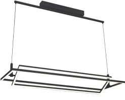 Sklep Kaja Czarna, geometryczna lampa wisząca nad stół AZ2849 VIENA | Kaja czarny Outlet