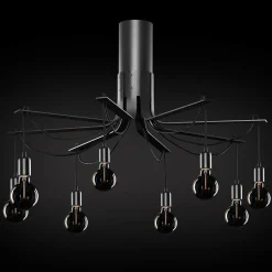 Sklep Kaja Czarna, industrialna lampa sufitowa 67929 BORNHOLM | Kaja Oświetlenie Hot