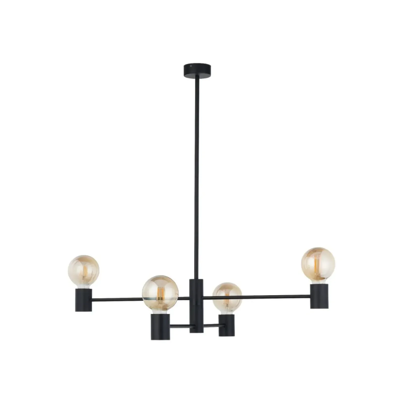 Sklep Kaja Czarna, industrialna lampa sufitowa do salonu 7931 | Kaja Oświetlenie czarny Store