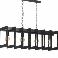 Sklep Kaja Czarna, industrialna, pozioma lampa nad stół LX 987 SPACE | Kaja Flash Sale