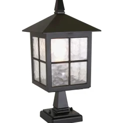 Sklep Kaja Czarna lampa cokołowa, stojąca BL25-BLACK z serii WINCHESTER* Lampy Ogrodowe Stojące