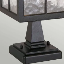 Sklep Kaja Czarna lampa cokołowa, stojąca BL25-BLACK z serii WINCHESTER* Lampy Ogrodowe Stojące