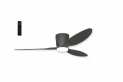 Sklep Kaja Czarna lampa LED z wentylatorem sterowana AZ4448 VENETI | Kaja* Randole Tradycyjne