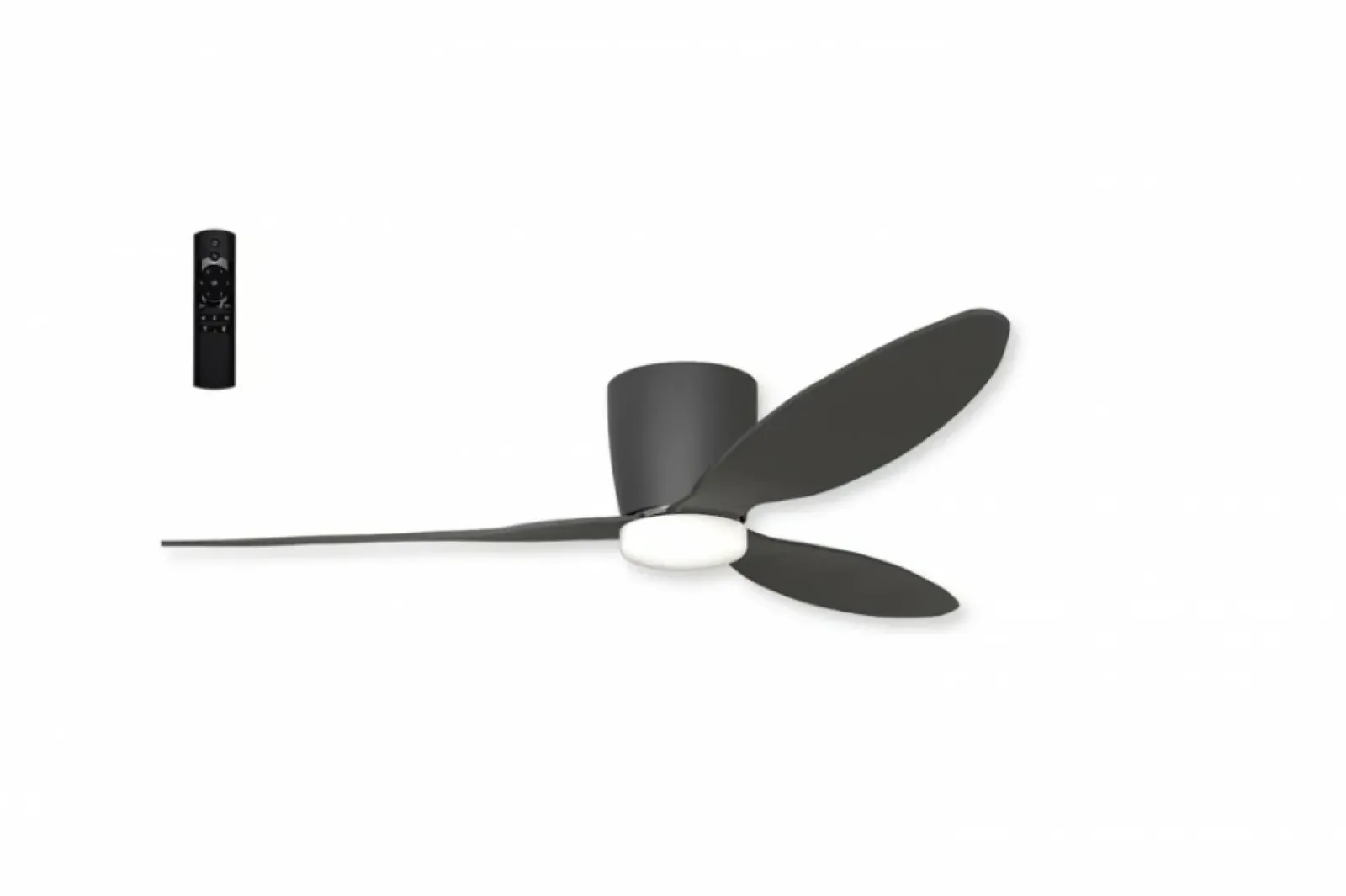 Sklep Kaja Czarna lampa LED z wentylatorem sterowana AZ4448 VENETI | Kaja* Randole Tradycyjne