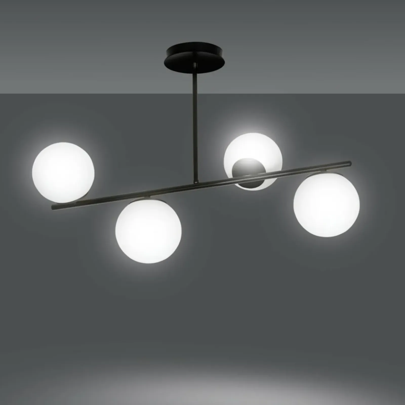 Sklep Kaja Czarna lampa sufitowa do korytarza 1020/4 BIOR | Kaja Oświetlenie Best Sale