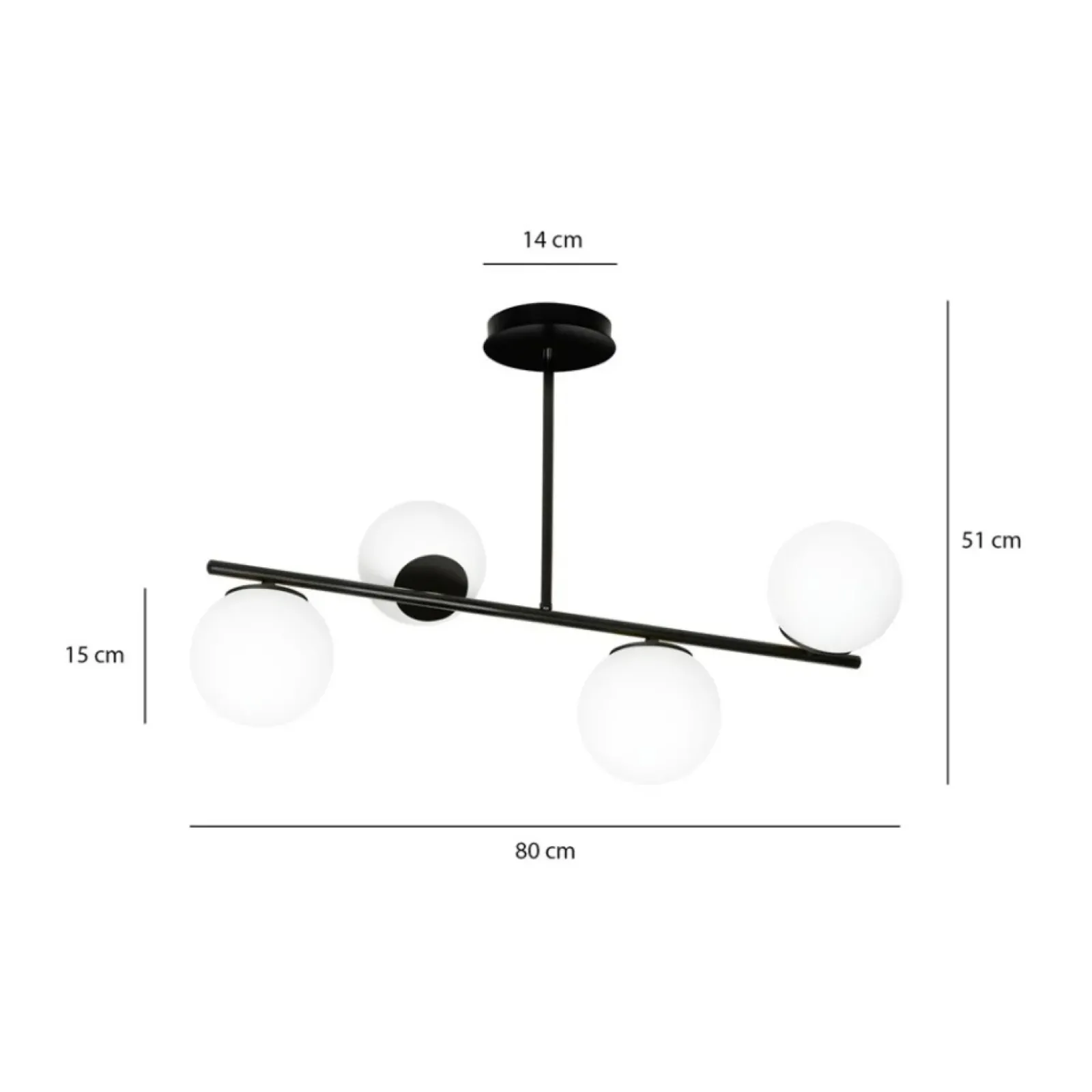 Sklep Kaja Czarna lampa sufitowa do korytarza 1020/4 BIOR | Kaja Oświetlenie Best Sale