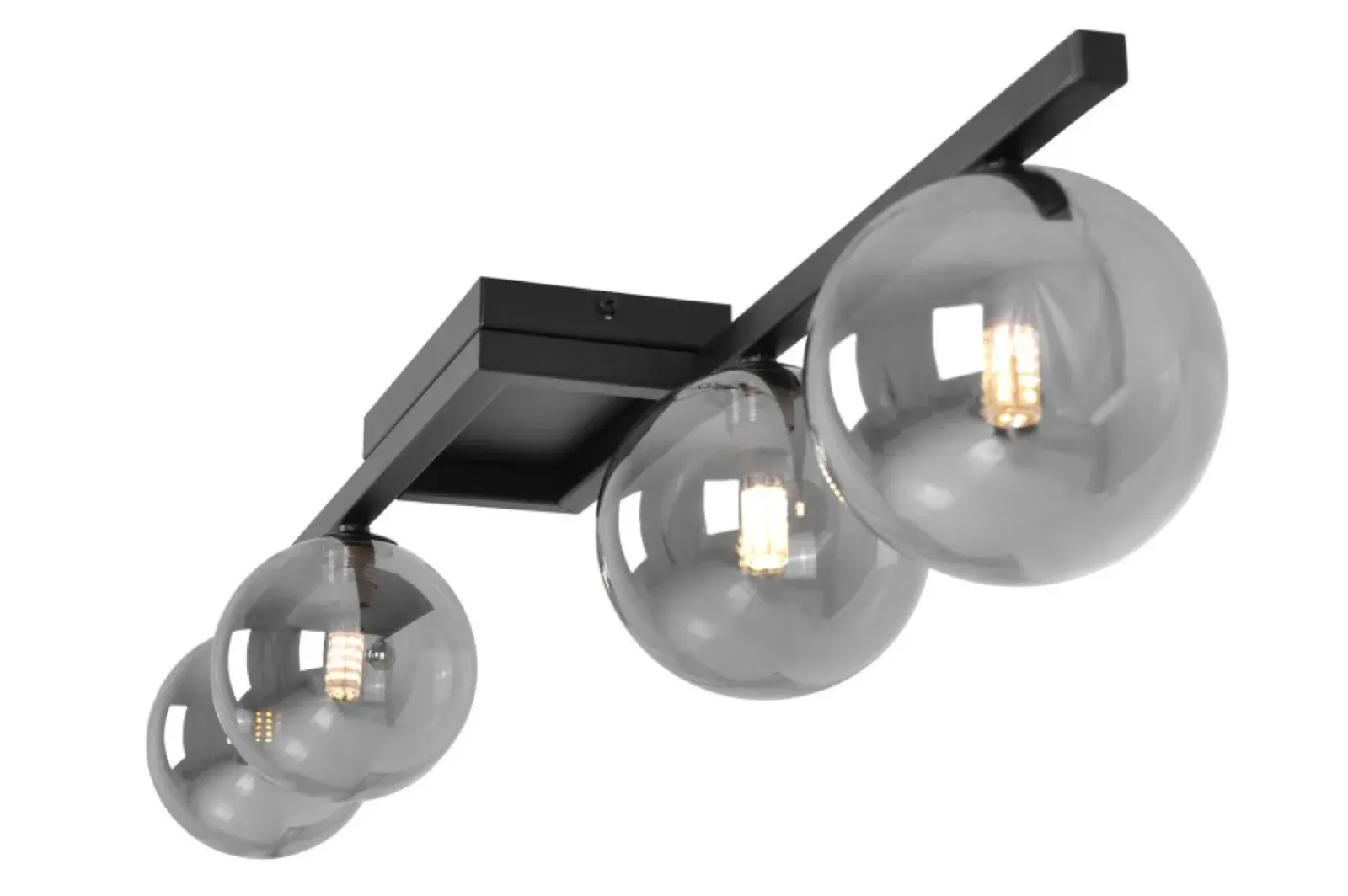 Sklep Kaja Czarna lampa sufitowa do oświetlenia salonu K-5465 z serii PAXI Discount