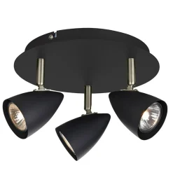 Sklep Kaja Czarna lampa sufitowa regulacja kąta świecenia 107411 | Kaja New