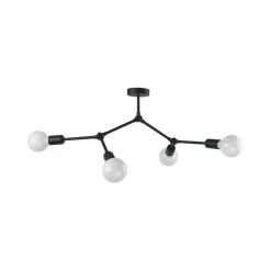 Sklep Kaja Czarna lampa sufitowa, w stylu molekularnym 9140 | Kaja Oświetlenie czarny Sale