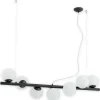 Sklep Kaja Czarna lampa sufitowa z 7 kloszami O2917 W7 CZA | Kaja Oświetlenie Store