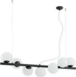 Sklep Kaja Czarna lampa sufitowa z 7 kloszami O2917 W7 CZA | Kaja Oświetlenie Store