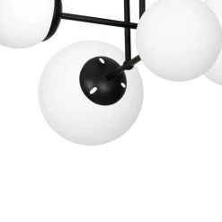 Sklep Kaja Czarna lampa sufitowa z białymi kloszami MLP6527 LIMA | Kaja Flash Sale
