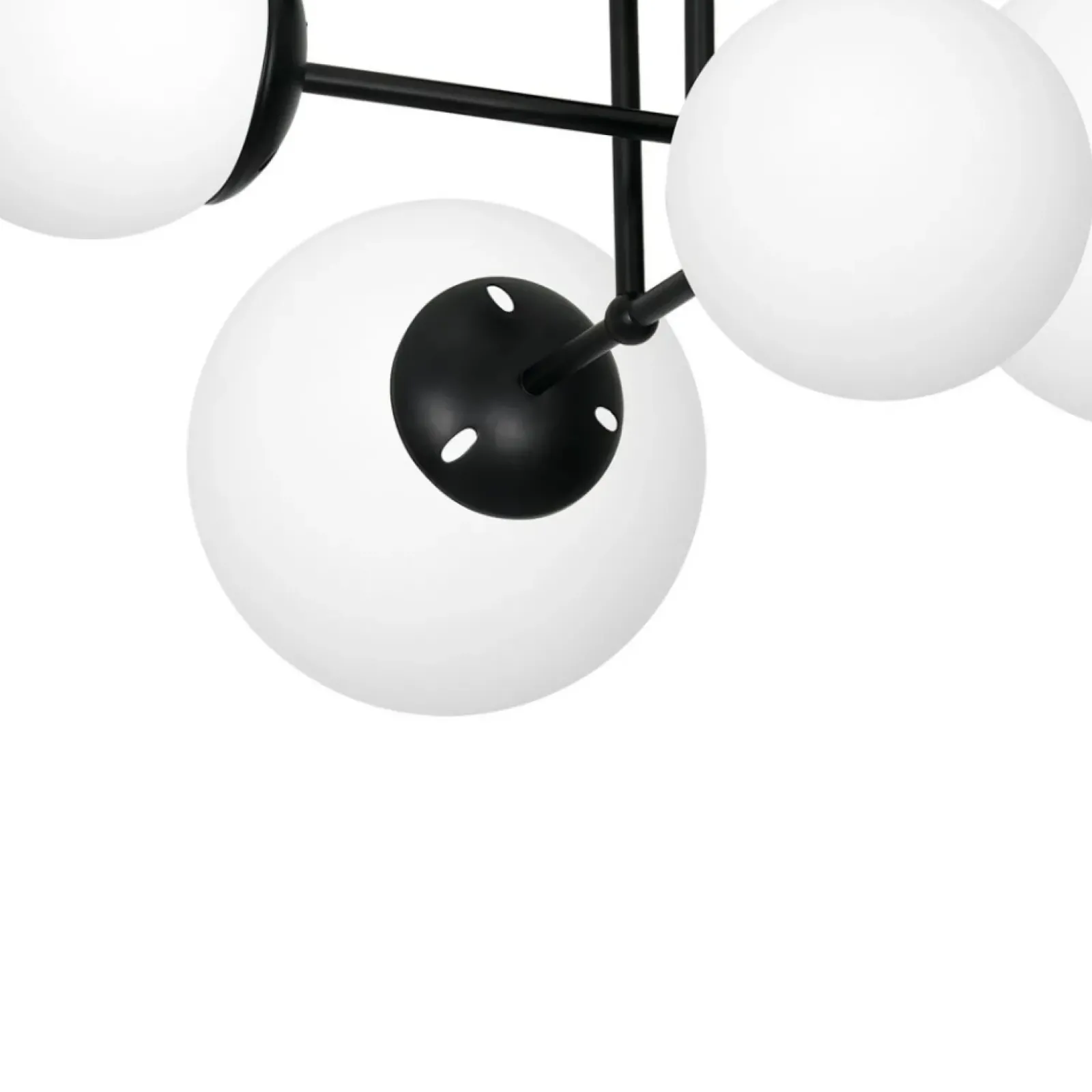 Sklep Kaja Czarna lampa sufitowa z białymi kloszami MLP6527 LIMA | Kaja Flash Sale