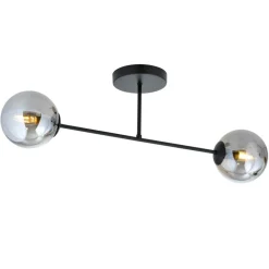 Sklep Kaja Czarna lampa sufitowa z grafitowymi kloszami 1245/2 z serii ROMA Flash Sale