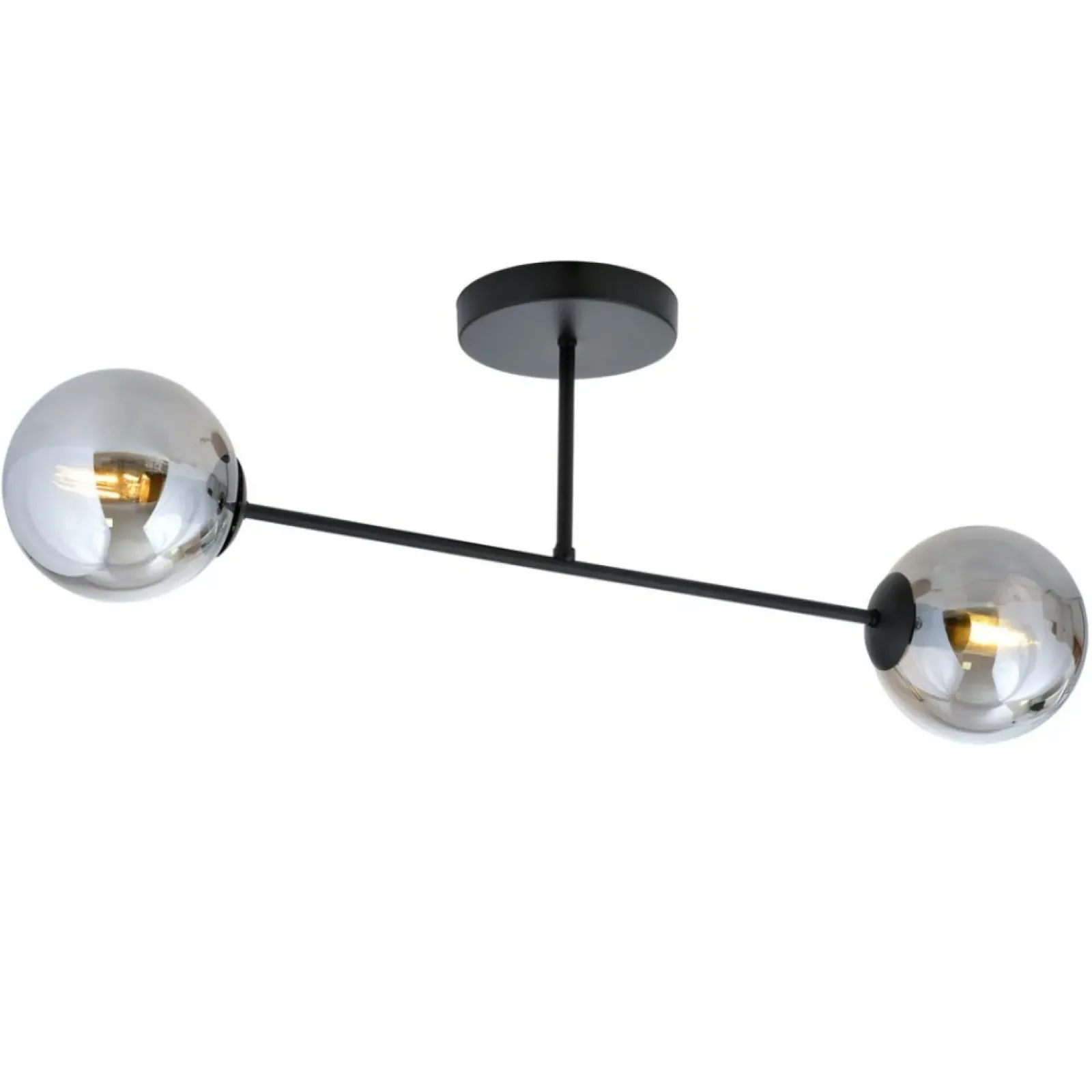 Sklep Kaja Czarna lampa sufitowa z grafitowymi kloszami 1245/2 z serii ROMA Flash Sale