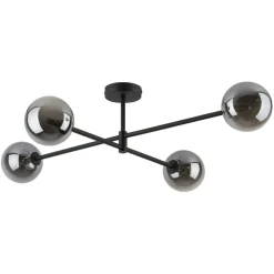 Sklep Kaja Czarna lampa sufitowa z grafitowymi kloszami TK 6235 SARIUS | Kaja Store