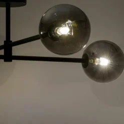 Sklep Kaja Czarna lampa sufitowa z grafitowymi kloszami TK 6235 SARIUS | Kaja Store
