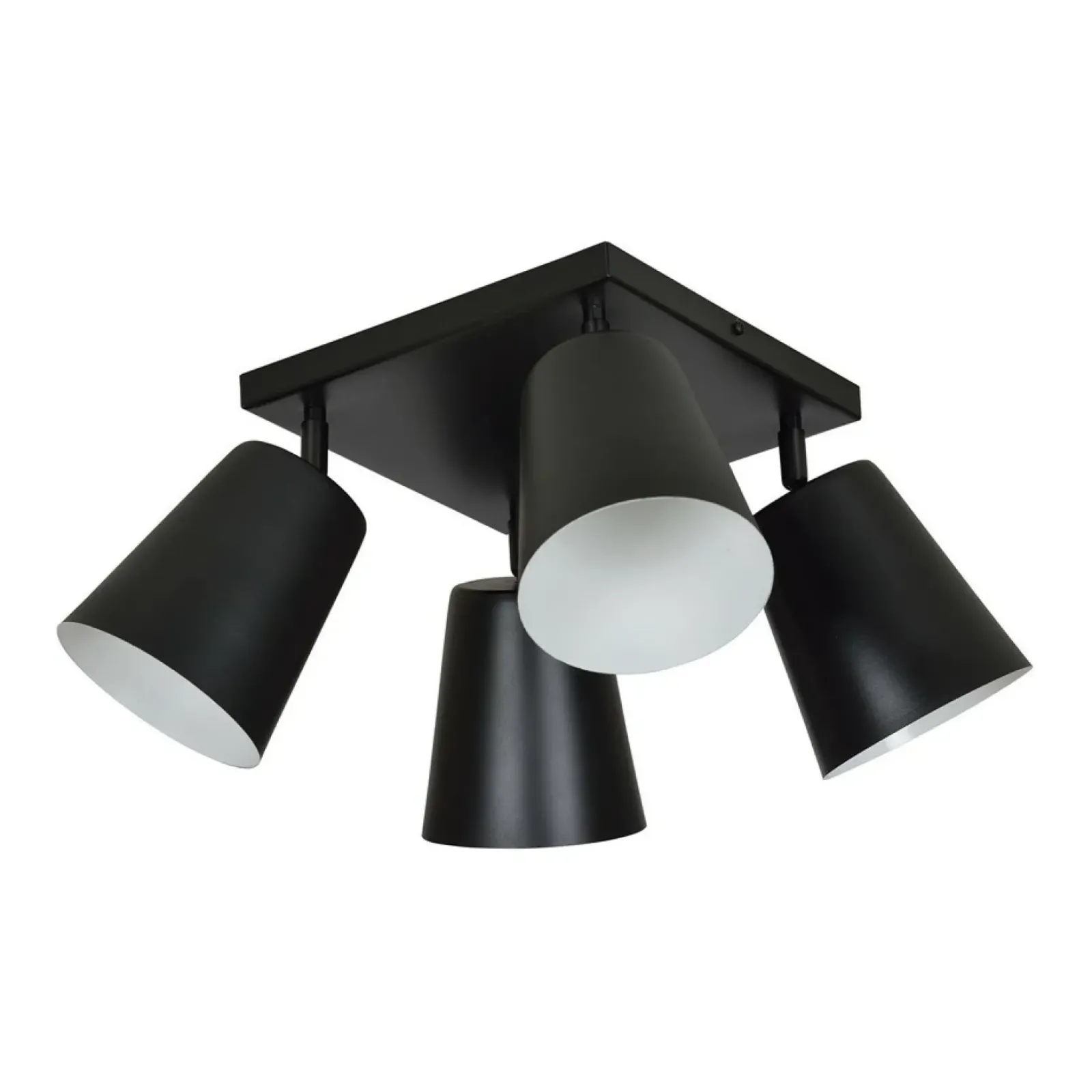 Sklep Kaja Czarna lampa sufitowa z kwadratową podsufitką 385/4 | Kaja Oświetlenie Best Sale