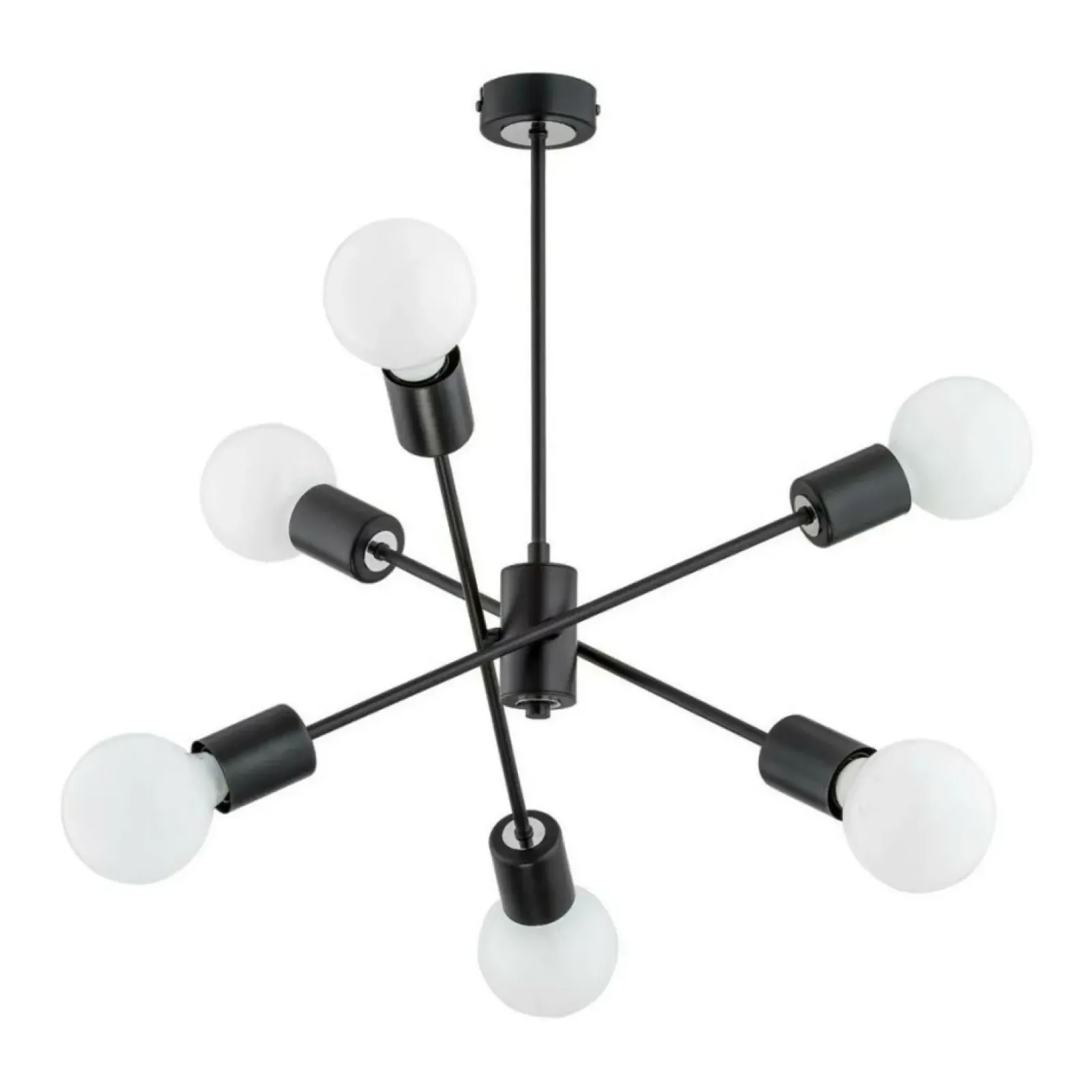 Sklep Kaja Czarna lampa sufitowa z odsłoniętymi żarówkami AL 60813 MADI | Kaja Fashion