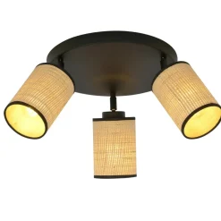 Sklep Kaja Czarna lampa sufitowa z ruchomymi światłami 1151/3PREM YOGA | Kaja Best Sale