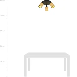 Sklep Kaja Czarna lampa sufitowa z ruchomymi światłami 1151/3PREM YOGA | Kaja Best Sale