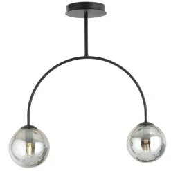 Sklep Kaja Czarna lampa sufitowa z wygiętym w łuk stelażem 1287/2 z serii ARCHI New