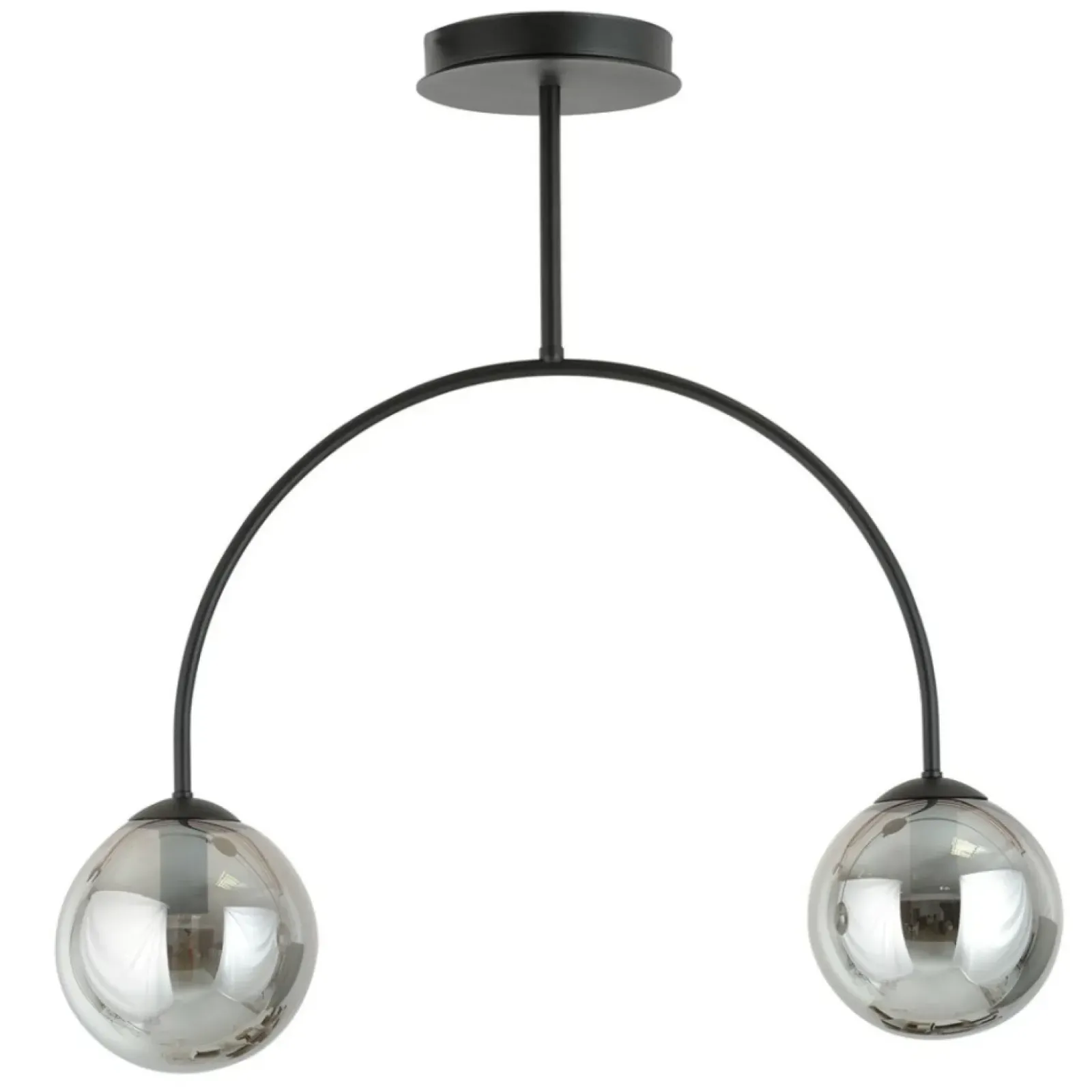 Sklep Kaja Czarna lampa sufitowa z wygiętym w łuk stelażem 1287/2 z serii ARCHI New