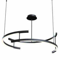 Sklep Kaja Czarna lampa wisząca, barwa ciepła MOD054PL-L52B3K z serii LINE | Kaja czarny Best