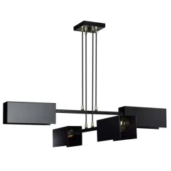 Sklep Kaja Czarna lampa wisząca do loftowej kuchni 633/4 TOLOS | Kaja Oświetlenie Best Sale