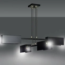 Sklep Kaja Czarna lampa wisząca do loftowej kuchni 633/4 TOLOS | Kaja Oświetlenie Best Sale
