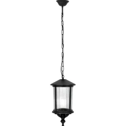 Sklep Kaja Czarna lampa wisząca do oświetlenia tarasu K-8221 z serii MIAMI* Lampy Ogrodowe Wiszące