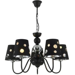 Sklep Kaja Czarna lampa wisząca do salonu LEDEA 50205106 BATLEY | Kaja Hot